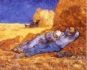 Vincent Van Gogh Noon : Rest from Work Sweden oil painting artist